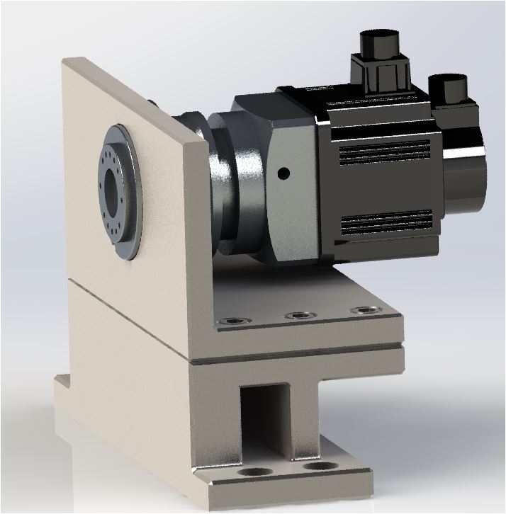 Quarto Eixo Instalado em Máquina